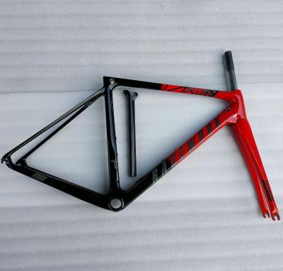 China Road Bikes 700 Road Bike Carbon Fiber Frame Press Hollow BB With Fork &seat Post for sale