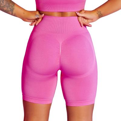 China QUICK DRY Tummy Control Women's High Rise Butt! crack! Lifting Up Quick Dry Compression Training Yoga Sports Biker Exercise Shorts for sale