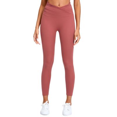 China Compression Women Exercise Yoga Fitness Lightweight Quick Dry Leggings Comfortable Soft Stretch QUICK DRY V Shape High Waist for sale