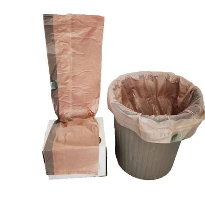 China 13 Gallon Disposable Kitchen Drawstring Waste Bags, Heavy Duty Clear Trash Bag PE for sale