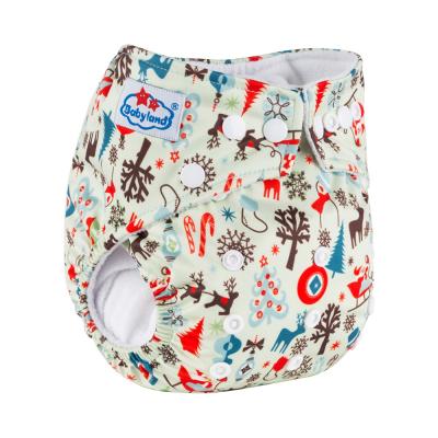 China Ai2 baby cloth printed diaper shells, wholesale diaper covers with bamboo gussets inserts for sale