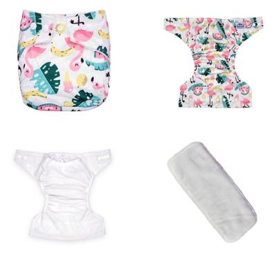 China Printed Hot Selling Baby Microfiber Polyester Reusable Cloth Diaper Adjustable Diaper for sale