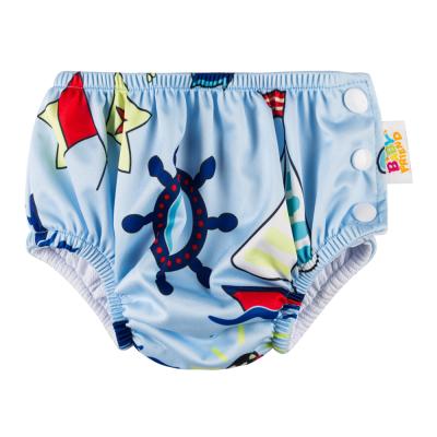 China Easy Wear Waterproof Printed Swimming Diaper Pants for sale