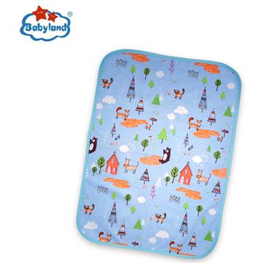 China Babyland Printed Waterproof Reusable Washable Changing Mat for sale