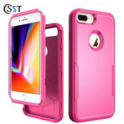 China High quality pc+tpu scratch resistant phone case cover for iphone 6plus/7plus/8plus for sale