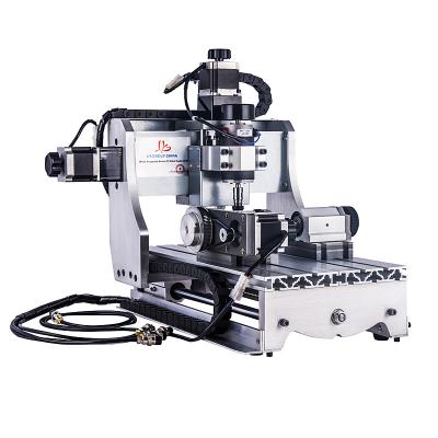 China Building Material Shops 4 Axis Mini CNC Machine 3020 With 300W Spindle for sale