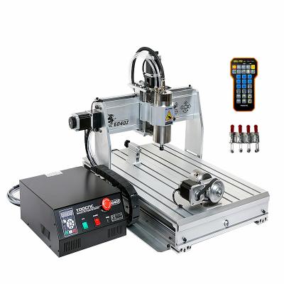 China Machinery Repair Shops 4 Axis 2.2KW 6040 With Mach3 Controller USB Mini Engraving Wood Carving Machine Remote CNC Machining for sale