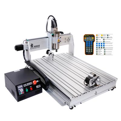 China Machinery Repair Shops 8060Z 4axis 2.2kw Engraving PVC ABS PCB Work Wood Cutting Machine CNC Aluminum Machining Router for sale