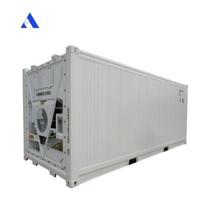 China 20ft Reefer Container Thermo King Refrigerated Cooler com dimensões externas 606 * 244 * 259mm e 32CBM Capacidade à venda