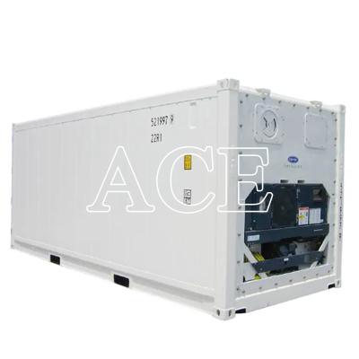 중국 20ft Reefer 컨테이너 운반기 냉장고 냉장고 또는 냉동 내부 차원과 함께 이중 목적 판매용