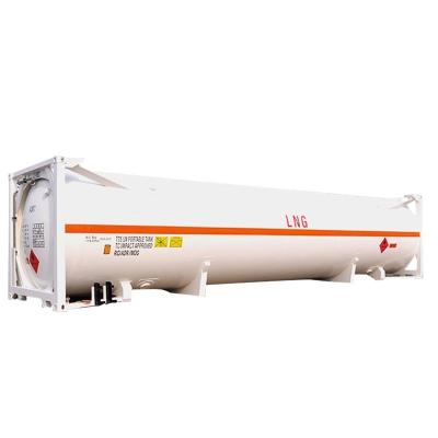 China 45 m3 ISO UN T75 Cryogenic 40ft Tank Container for LNG Liquid Oxygen Carbon Dioxide LIN LOX LAR BV CSC Certified 18Bar for sale