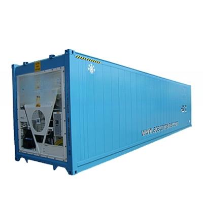 Cina 40ft Reefer Deep Blast Feezer Container Polyurethane Isolato Termo Refrigeratore per 60 gradi di conservazione di tonno fresco in vendita