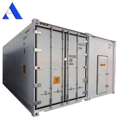 Cina 40ft Building Reefer Container 40HQ Cold Room Storage Certificato CSC Acciaio e pavimento piatto in vendita