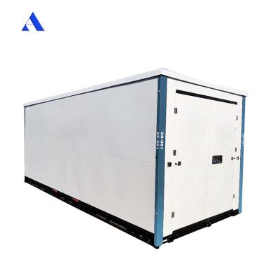 China Galvanizado 3m 4m 6m 20ft Flat Pack Mobile Storage Portátil Plegavel Self Storage Container para eficiência de espaço à venda