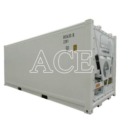 China Innere Abmessungen l x W x H mm 5456 x 2290 x 2276 mm 6m Länge 28cbm 20ft Kühlbehälter zu verkaufen