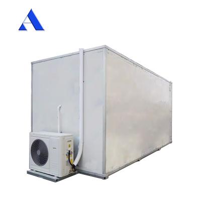 China 4x2.2x2.5m Mobile 13ft Mini Potable Refrigerated Freezer and Chiller Container Cold Storage Room with Aluminum T-Bar Floor for sale