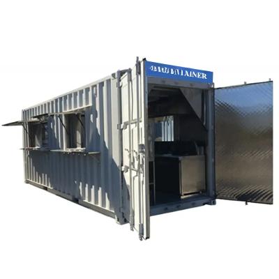 China 20 Fuß mobiler Container, kommerzielle Küche mit modernem Design und Corten-A-Anpassung zu verkaufen