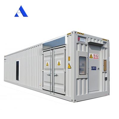 China 70 CBM Capacidade Corten-A Base de aço Bateria solar Sistema de armazenamento de energia Container para requisitos do cliente à venda