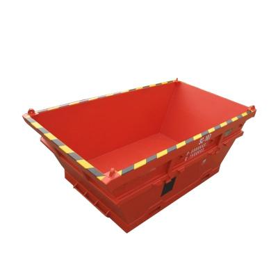 China 3789mm Length 6.5 CBM DNV Standard Steel Offshore Waste Skip Onshore Rubbish Container Transportation for Waste Disposal for sale