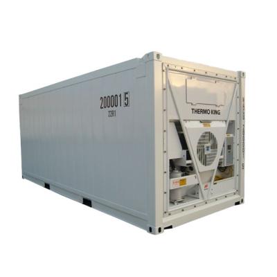 China 27 CBM Capacidad Unidad de refrigeración Thermo King 20 pies Contenedor de envío refrigerado en alta mar con DNV 2.7-1 Estándar y transportista en venta