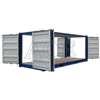 China Container seco de 20 pés com abertura lateral completa para transporte de carga personalizado à venda