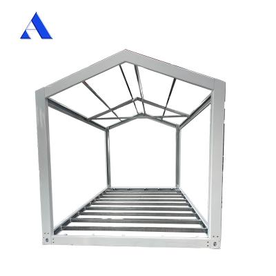 China Diseño industrial estilo marco de acero para 6 x 3 x 2.8m paquete plano galvanizado de acero ligero módulo de contenedor de envío prefabricado en venta