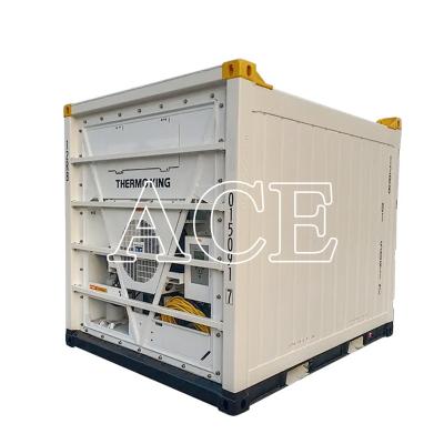 China Container refrigerado offshore de 10 pés Certificados CSC/BV feitos de aço e alumínio com piso em T-Bar de alumínio à venda