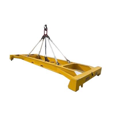 China Voorwaarde 42 ton nuttige lading 40ft Shipping Container Spreader Halfautomatische hefbalken met sling afmeting 12118 x 2438 mm Te koop