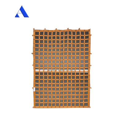 China Standard Shipping Container Webbing Cargo Net with Hook Container Lashing System OEM for sale