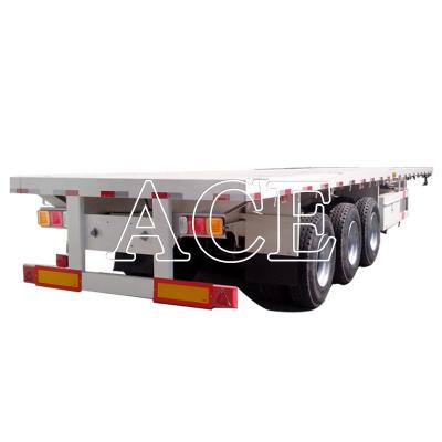 China Twist Locks 4 sets/12 sets 3 axles Heavy Duty Steel Shipping Container Flatbed Frame Semi-trailers voor transport Te koop