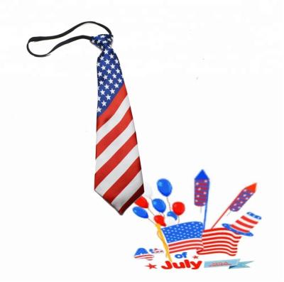 China Anniversary Independence Day 4th of July tie american national flag tie for sale