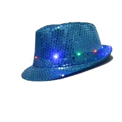 China Adult Festival Kid 9pcs Party Led Glitter Flashing Hat for sale