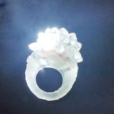 China Festival Soft Party White Led Flashing Uneven Ring For Party for sale