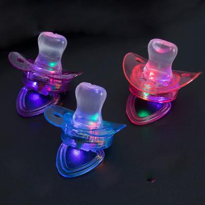 China Concert Led Instant Nipple Soft Pacifier For Party Toy Bar Bar for sale