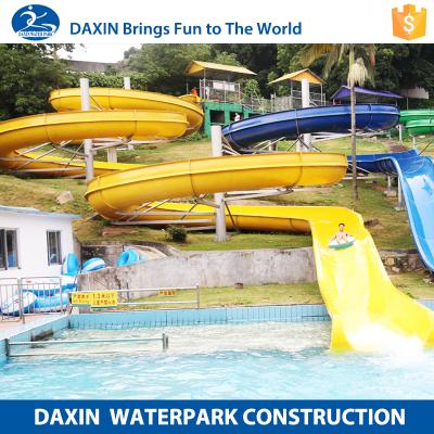 China Used Water Park Outdoor or Indoor Daxin Experience Fiberglass Water Best Price Slides For Sale for sale