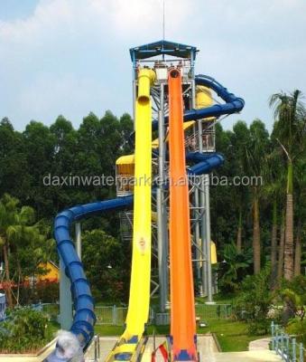 China Hot Selling Fiberglass Long Fiberglass Slide Waterpark On Sale for sale