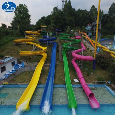 China Playground Top Equipment Fiberglass Water Tube Spiral Slide for sale