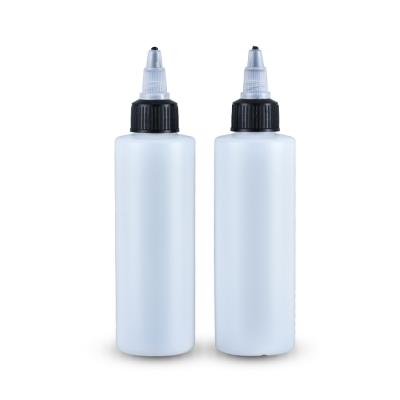 China BEAUTY PACKAGING 100ml HDPE Hair Dye Squeeze Applicator Soft Hair Oil Bottle With Twist-open Dispensing Cap for sale