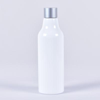 China White Plastic Personal Care 250ml PET Body Lotion Bottle With Aluminum Cap for sale