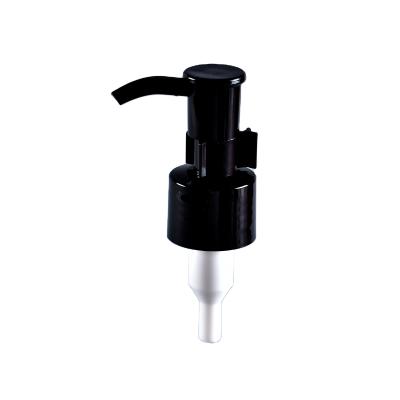 China Non Spill 24/410 Black Lotion Pump With Clip For Black Bottle for sale