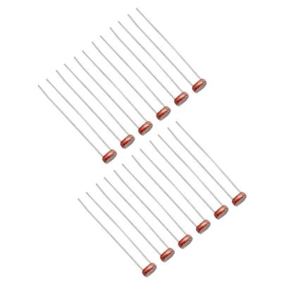 China 10Pcs LDR 5MM Light Dependent Photoresistor Resistor 5528 Photoconductive Resistor 5528 for sale