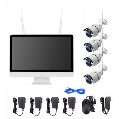 China NIGHT VISION Linux OS 4CH 15 inch 2MP 1080P LCD Home NVR Camera Embedded Wireless Kit for sale