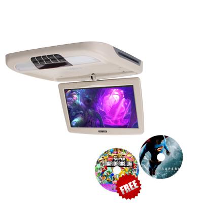 China Ultra Thin Car Roof Monitor 9 Inch Roof Mounted Car Monitors With DVD Entertainment System for sale