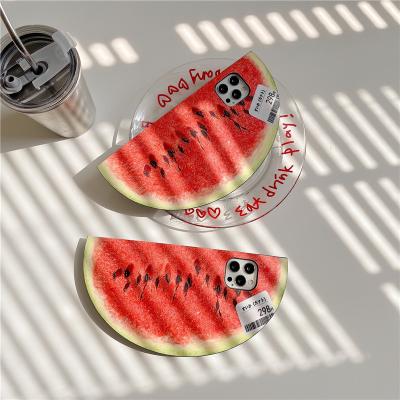 China Cute Funny Creative Anti-fall 3D Emulation Watermelon Phone Shape For iphone 7 8 xs xr x 11 12 pro max for sale