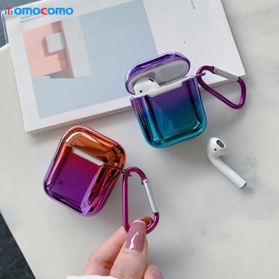 China For Universal Earphone TOMOCOMO Soft Multicolor TPU Plating For Airpod Gen 2 Cases for sale