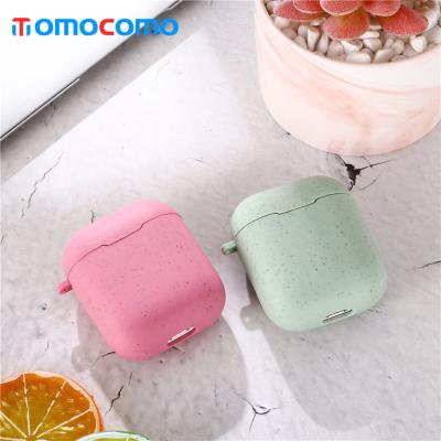 China For TOMOCOMO Earphone Wheat Straw For Airpod Case Accessories Degradable Environmentally Friendly Cover for sale