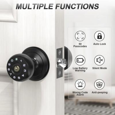 China Interior Room Deadbolt Digital Door Lock Aluminium Button Switch Office Door Ball Lock zu verkaufen