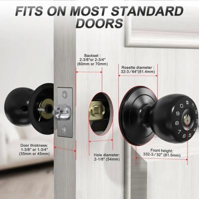 中国 Office Deadbolt Code Interior Door Smart Lock Automatic Button Switch Silent Mode 販売のため