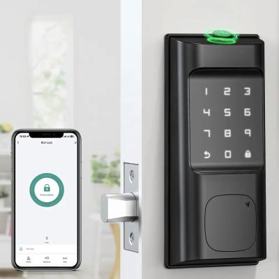 中国 Digital Code Deadbolt Door Lock Tuya Access Smart Fingerprint IC Card Unlock 販売のため