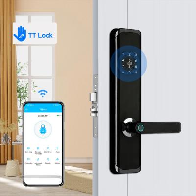 China Smart Fingerprint Security Door Lock TTLock Remote Control With IMD Touch Panel zu verkaufen